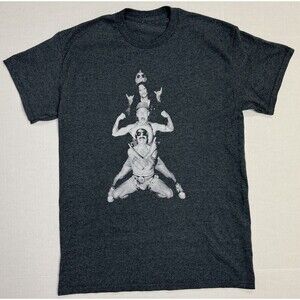 Red Hot Chili Peppers M Unlimited Love Tour Concert Grey Portrait 2022 Band Tee